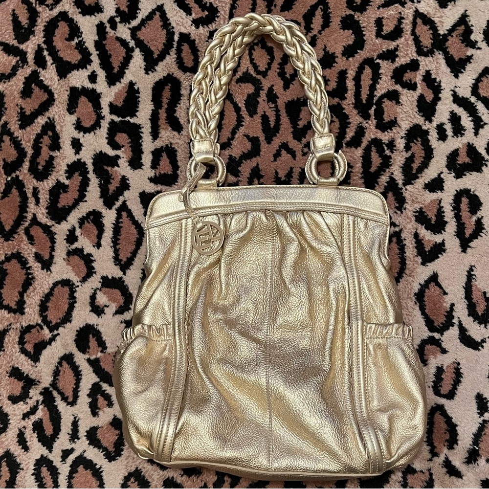 Beautiful Statement Gold Handbag - image 1